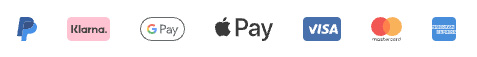 Métodos de pago: Visa, Mastercard, Apple Pay, Google Pay, Klarna, PayPal